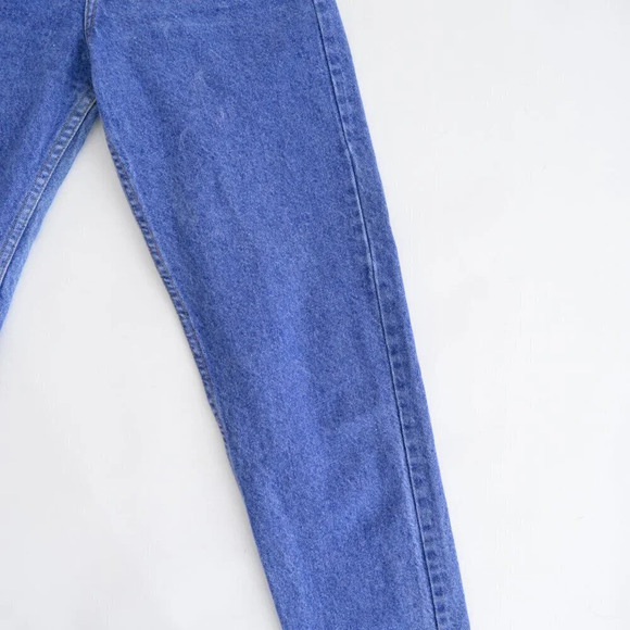 Vintage 80s Guess Jeans Blue High Waisted Straight Leg Mom Jeans 28 - Picture 6 of 14